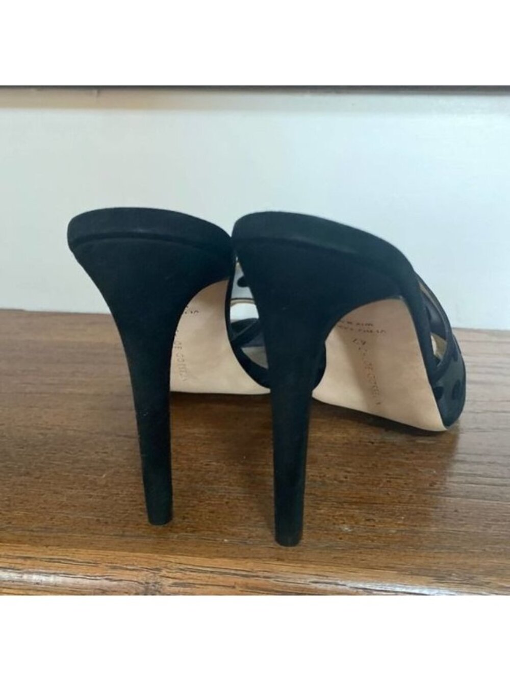 NWOT CHLOE GOSSELIN Liz Black Velvet Mules, size 42 - Picture 10 of 14